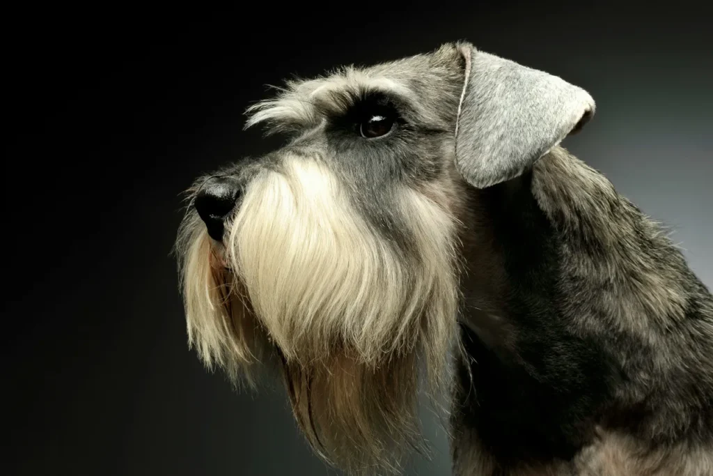 miniature schnauzer dog grooming hair